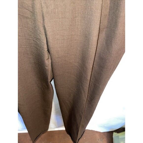 Brooks Brothers Saxxon Men’s Dress Pants Size 34x29 Brown Business Formal Party - Picture 7 of 12